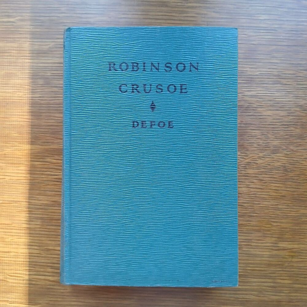 Robinson Crusoe by Daniel Defoe 1924 Saalfield Vintage Hardcover Classic